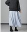 アシメティアードシフォンギャザースカート