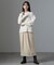 フリンジジャガードコクーンギャザースカート