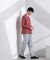 小紋オープンカラーシャツ　長袖