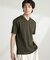 ダブルスムースVネックTシャツ 半袖