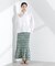 Sara mallika／COTTON POPLIN SHIRRING SKIRT