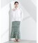 Sara mallika／COTTON POPLIN SHIRRING SKIRT