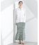 Sara mallika／COTTON POPLIN SHIRRING SKIRT