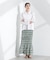 Sara mallika／COTTON POPLIN SHIRRING SKIRT