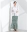 Sara mallika／COTTON POPLIN SHIRRING SKIRT