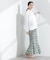 Sara mallika／COTTON POPLIN SHIRRING SKIRT