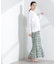 Sara mallika／COTTON POPLIN SHIRRING SKIRT