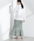 Sara mallika／COTTON POPLIN SHIRRING SKIRT