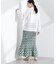 Sara mallika／COTTON POPLIN SHIRRING SKIRT