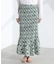 Sara mallika／COTTON POPLIN SHIRRING SKIRT