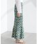Sara mallika／COTTON POPLIN SHIRRING SKIRT