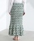 Sara mallika／COTTON POPLIN SHIRRING SKIRT