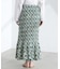 Sara mallika／COTTON POPLIN SHIRRING SKIRT