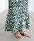Sara mallika／COTTON POPLIN SHIRRING SKIRT