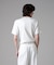 「ASSEMBLANC」ウォッシャブルシルクワイドリブVネックニットTシャツ