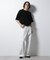 スポンディッシュ メッシュ クルーネックニットTEE