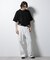 スポンディッシュ メッシュ クルーネックニットTEE