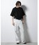 スポンディッシュ メッシュ クルーネックニットTEE