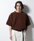 スポンディッシュ メッシュ クルーネックニットTEE