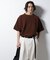 スポンディッシュ メッシュ クルーネックニットTEE