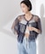 チュールティアードブラウス