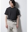 ｢Damerino｣ヘリンボンクルーネックTシャツ／防シワ・吸水速乾・UVカット