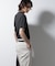 ｢Damerino｣ヘリンボンクルーネックTシャツ／防シワ・吸水速乾・UVカット