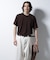 ｢Damerino｣ヘリンボンクルーネックTシャツ／防シワ・吸水速乾・UVカット