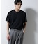 ｢Damerino｣ヘリンボンクルーネックTシャツ／防シワ・吸水速乾・UVカット