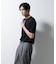 ｢Damerino｣ヘリンボンクルーネックTシャツ／防シワ・吸水速乾・UVカット