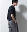 ｢Damerino｣ヘリンボンクルーネックTシャツ／防シワ・吸水速乾・UVカット