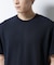 ｢Damerino｣ヘリンボンクルーネックTシャツ／防シワ・吸水速乾・UVカット