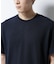 ｢Damerino｣ヘリンボンクルーネックTシャツ／防シワ・吸水速乾・UVカット
