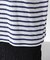 ボーダーシアーコットンTシャツ