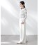 ボーダーシアーコットンカーディガン