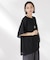 メッシュ×シフォンコンビチュニックトップス