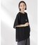 メッシュ×シフォンコンビチュニックトップス