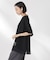 メッシュ×シフォンコンビチュニックトップス