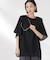 メッシュ×シフォンコンビチュニックトップス