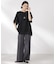 メッシュ×シフォンコンビチュニックトップス