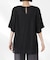 メッシュ×シフォンコンビチュニックトップス