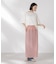 メッシュ×シフォンコンビチュニックトップス