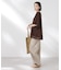メッシュ×シフォンコンビチュニックトップス