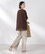 メッシュ×シフォンコンビチュニックトップス