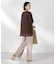 メッシュ×シフォンコンビチュニックトップス
