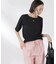 カットサッカークルーネックTシャツ