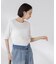 カットサッカークルーネックTシャツ