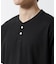ジャージーサッカーヘンリーネックTシャツ 半袖