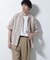 Fabric by INDIA オールドライクマドラスチェックシャツ 半袖