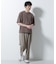 フェイクレイヤードキーネックTシャツ 半袖